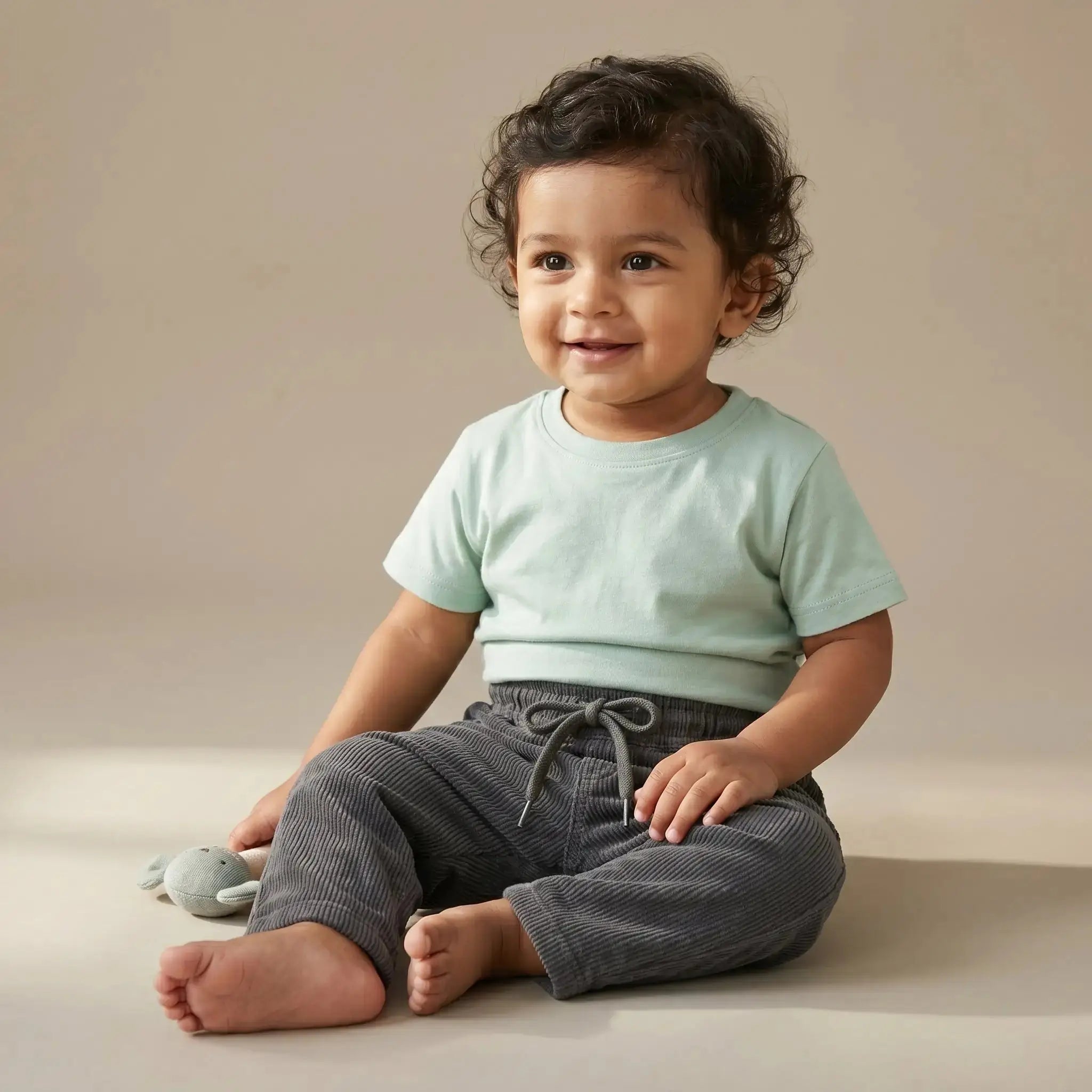 Grey Corduroy Pants Momuko Kids