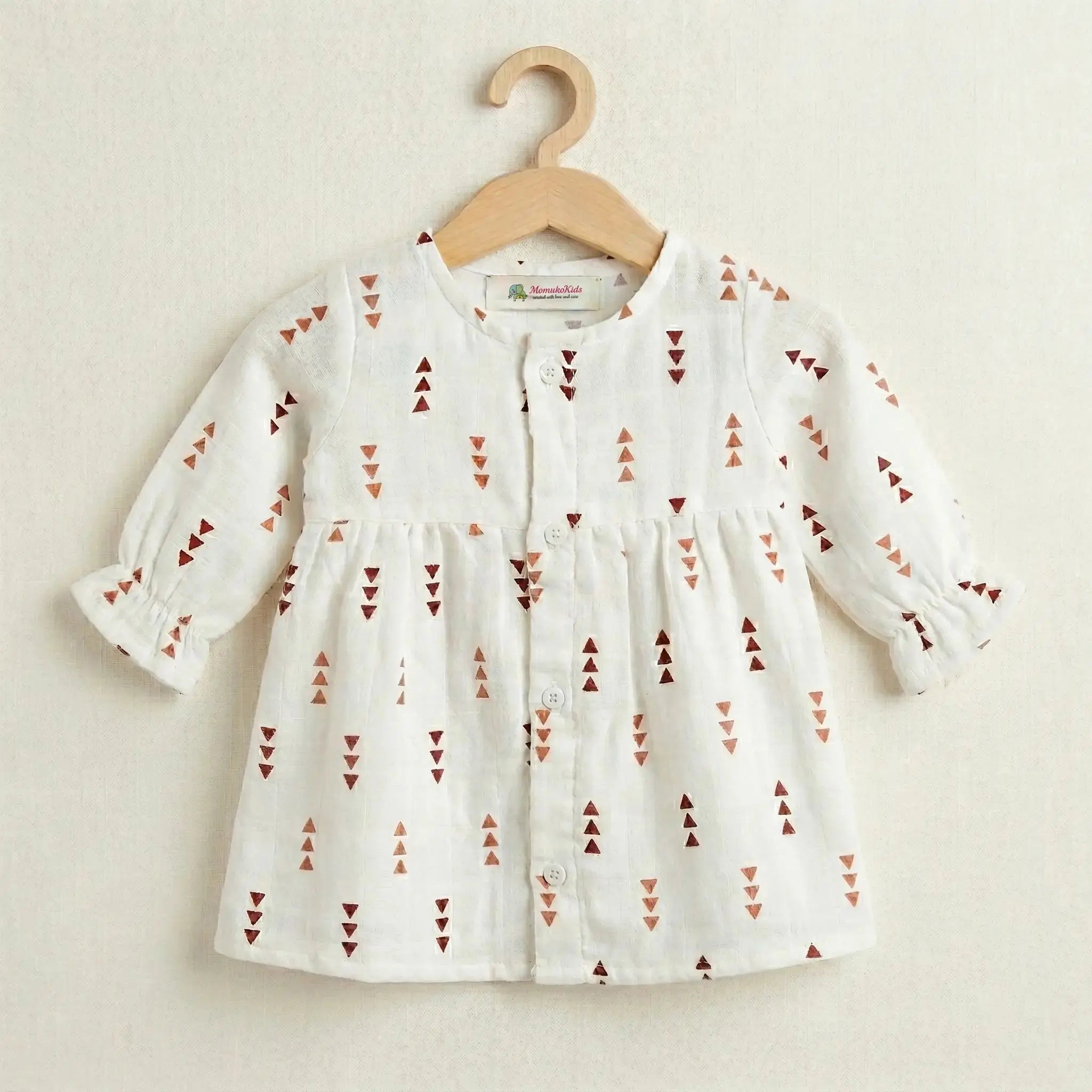 Full Sleeve Muslin Frock (Set of 3) Momuko Kids