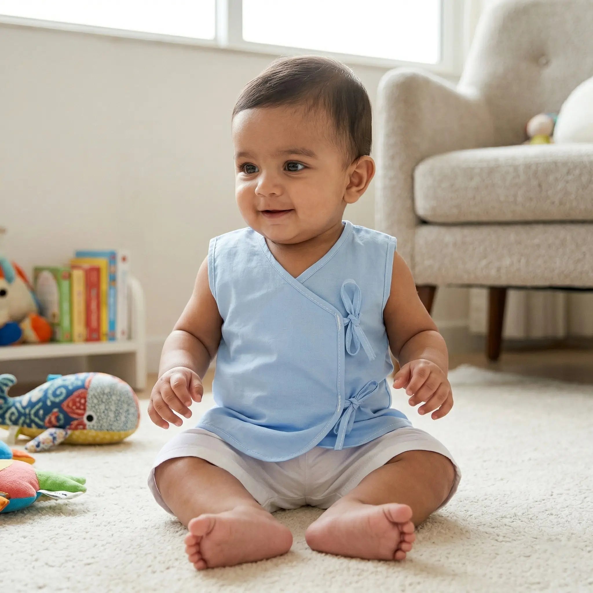 Plain Kedia with Double Knot (Set of 4) Momuko Kids