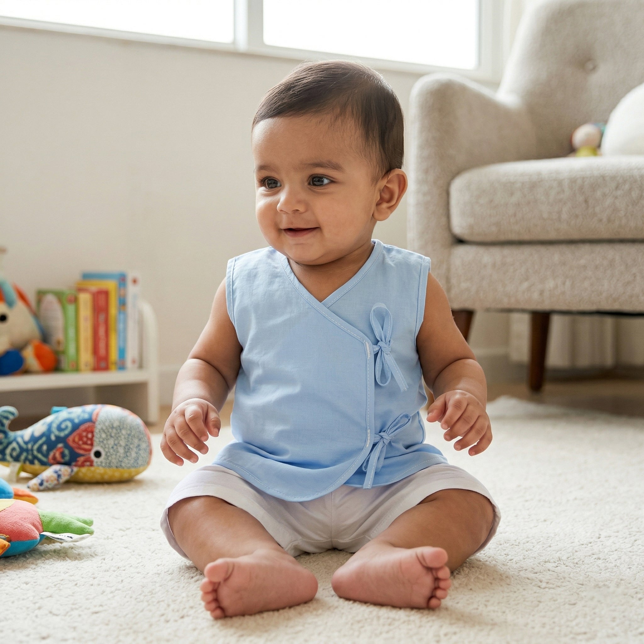 Plain Kedia with Double Knot (Set of 4)