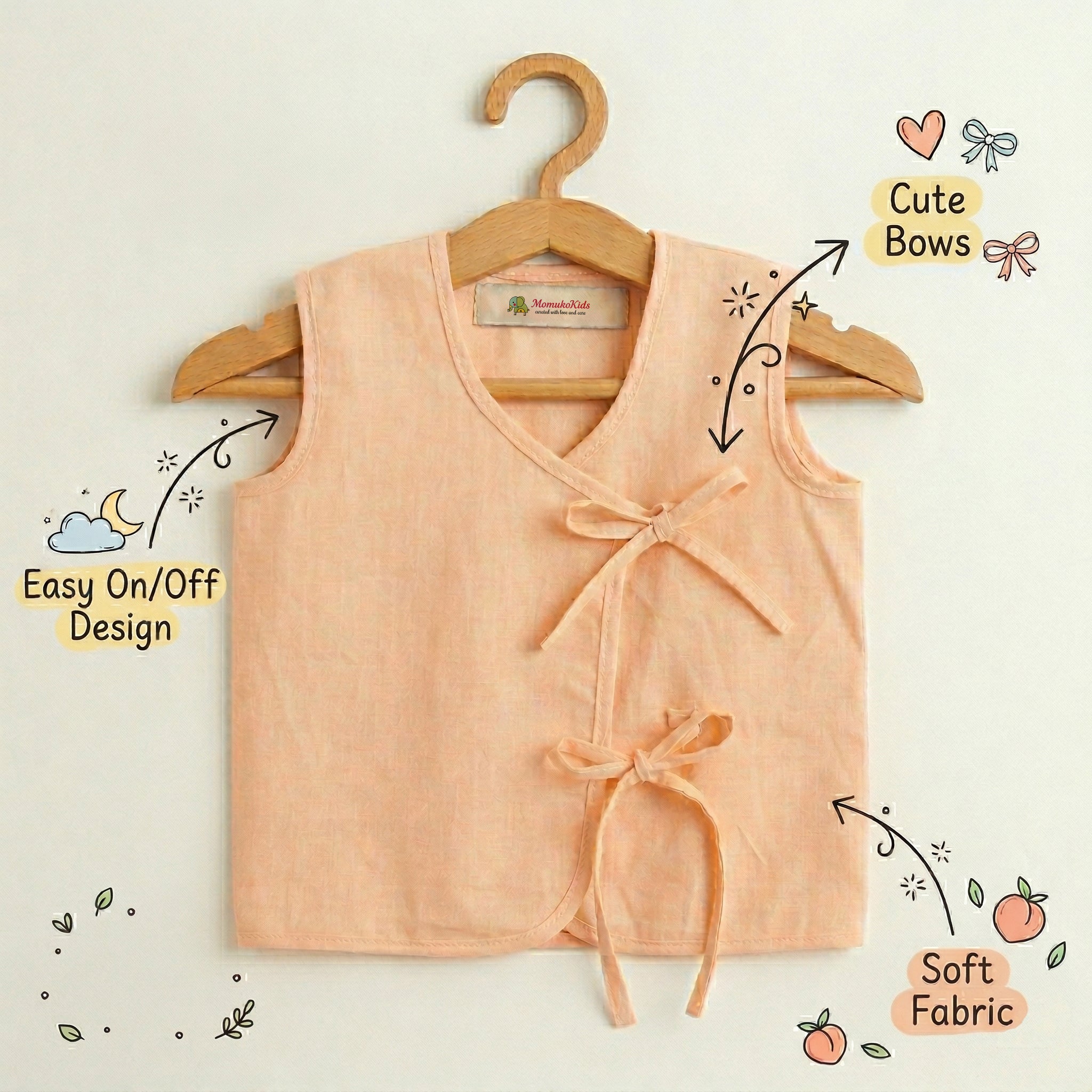 Plain Kedia with Double Knot (Set of 4)