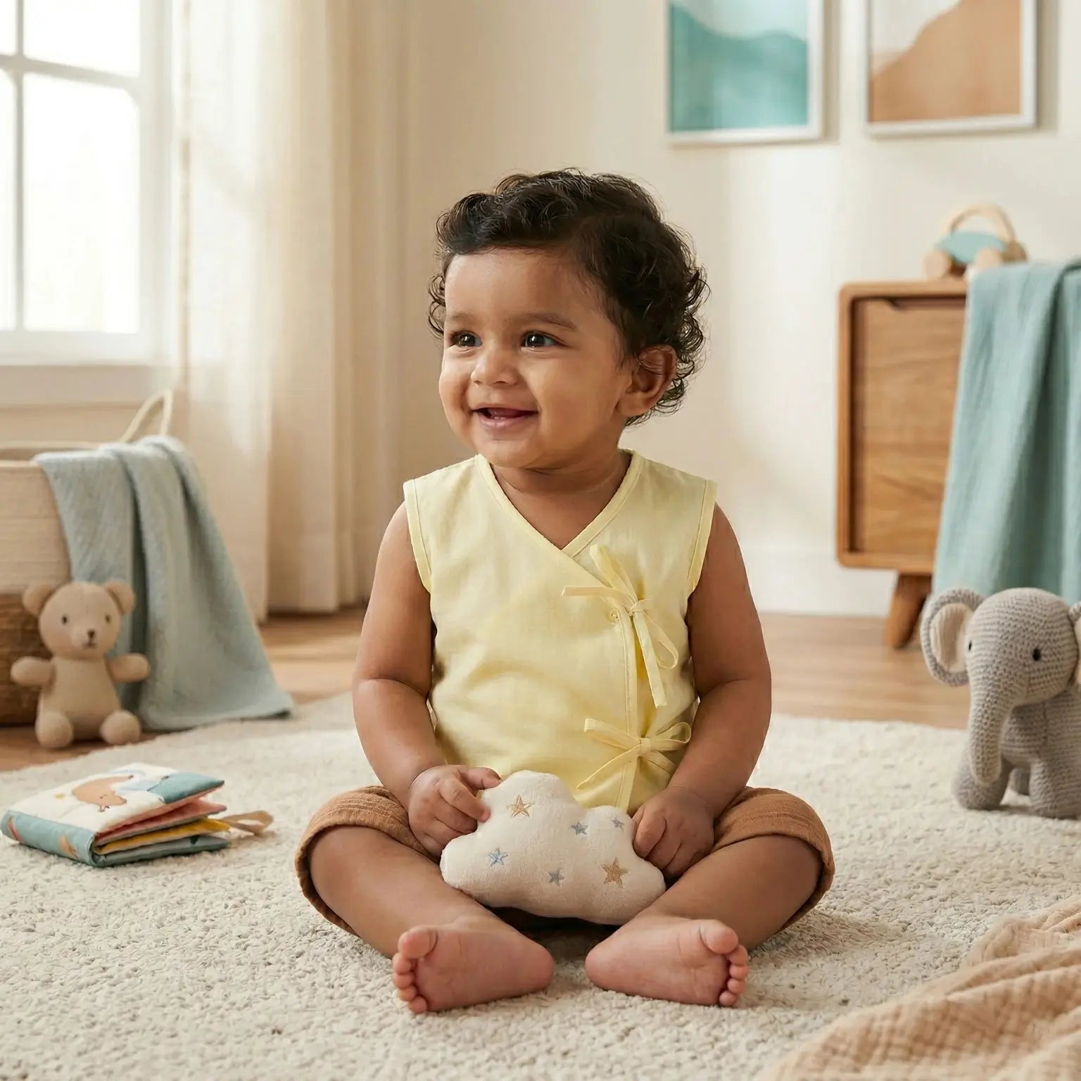 Plain Kedia with Double Knot (Set of 4) Momuko Kids