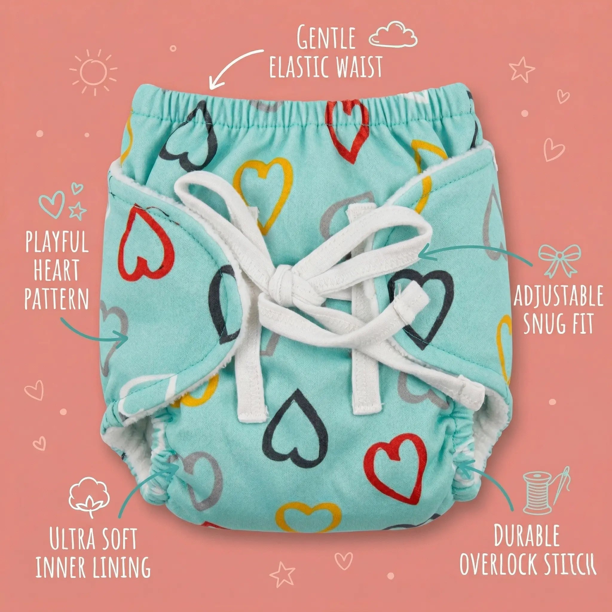 Padded Nappy (Set of 2)