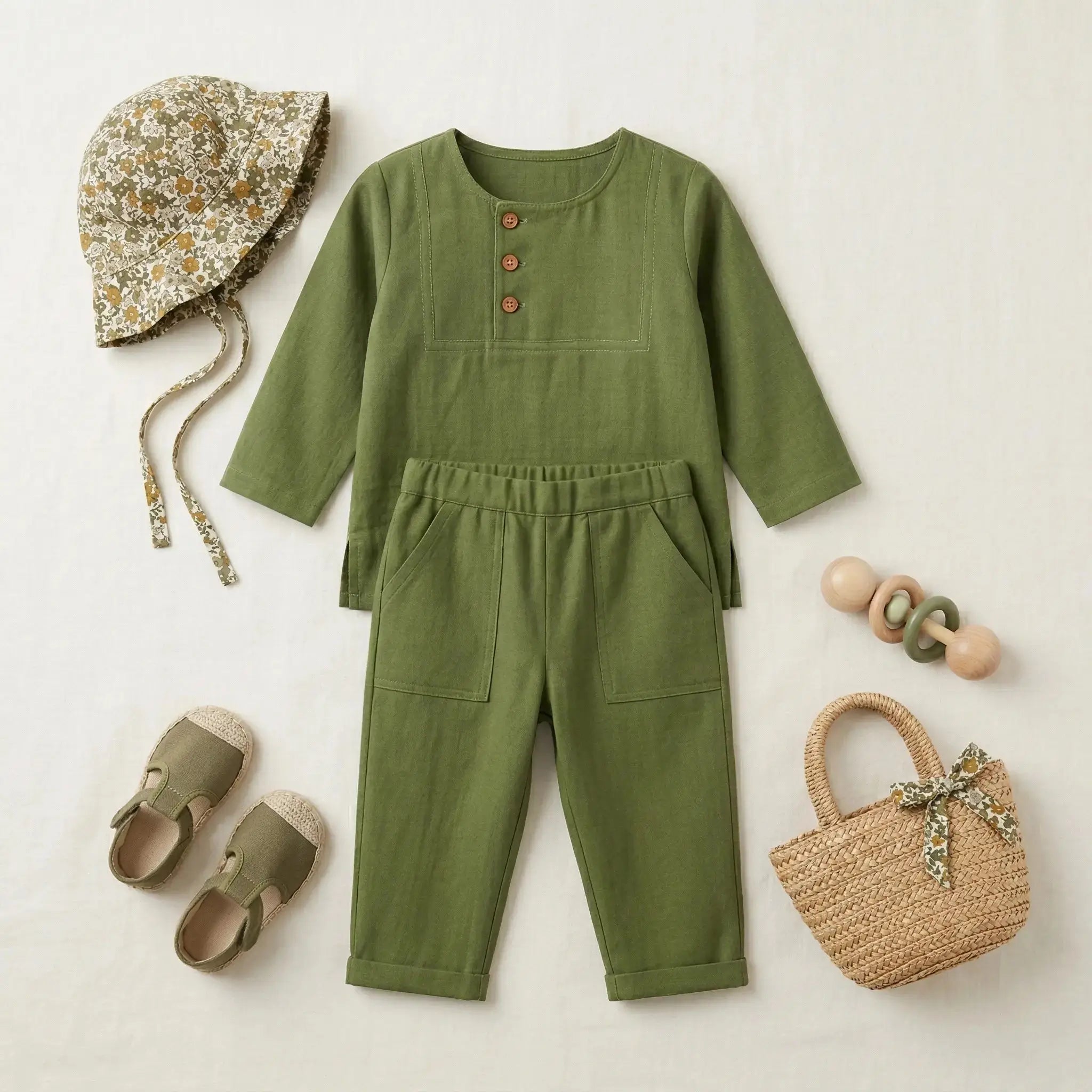 Full Sleeve Short Kurta with Pants Momuko Kids