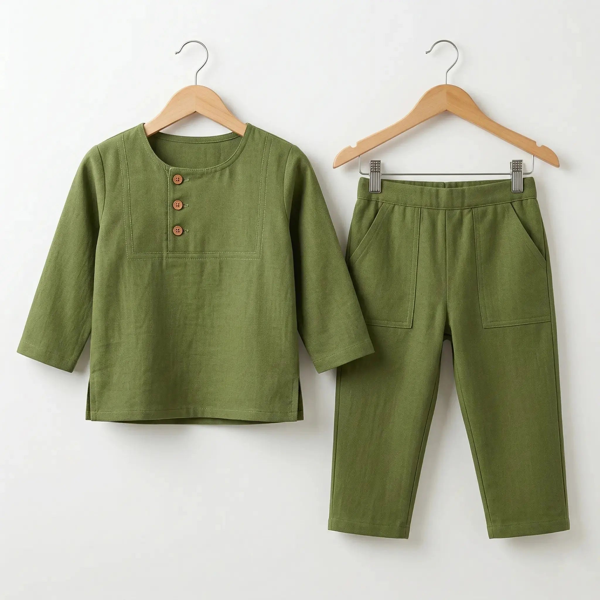 Full Sleeve Short Kurta with Pants Momuko Kids