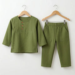 Full Sleeve Short Kurta with Pants Momuko Kids