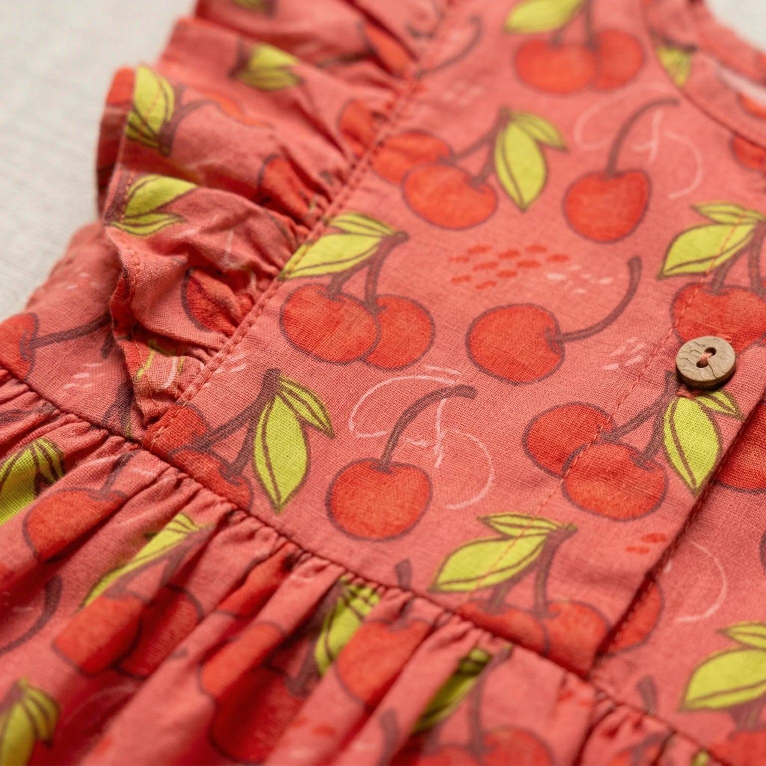 Cherry Chatter Ruffle Frock