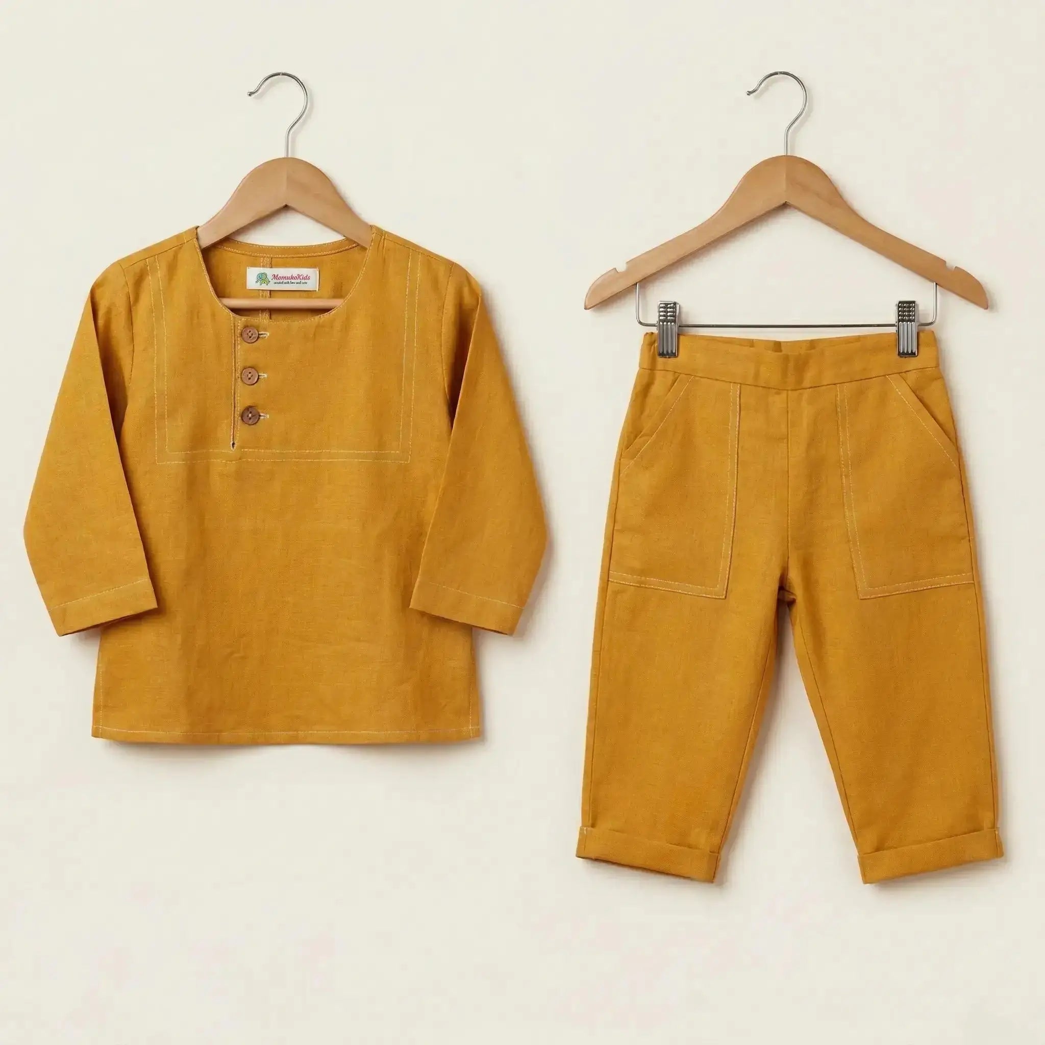 Full Sleeve Short Kurta with Pants Momuko Kids