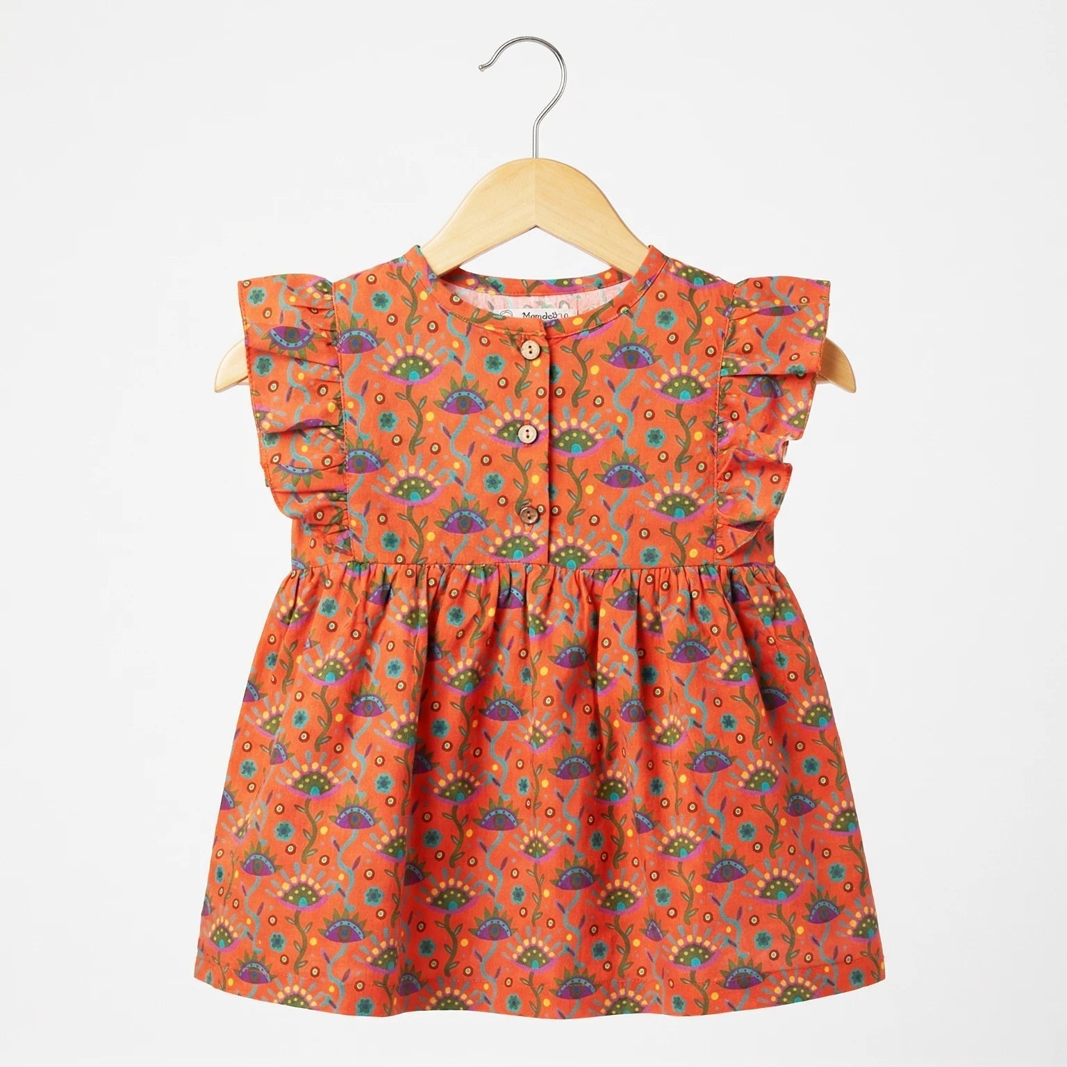 Cherry Chatter Ruffle Frock Momuko Kids