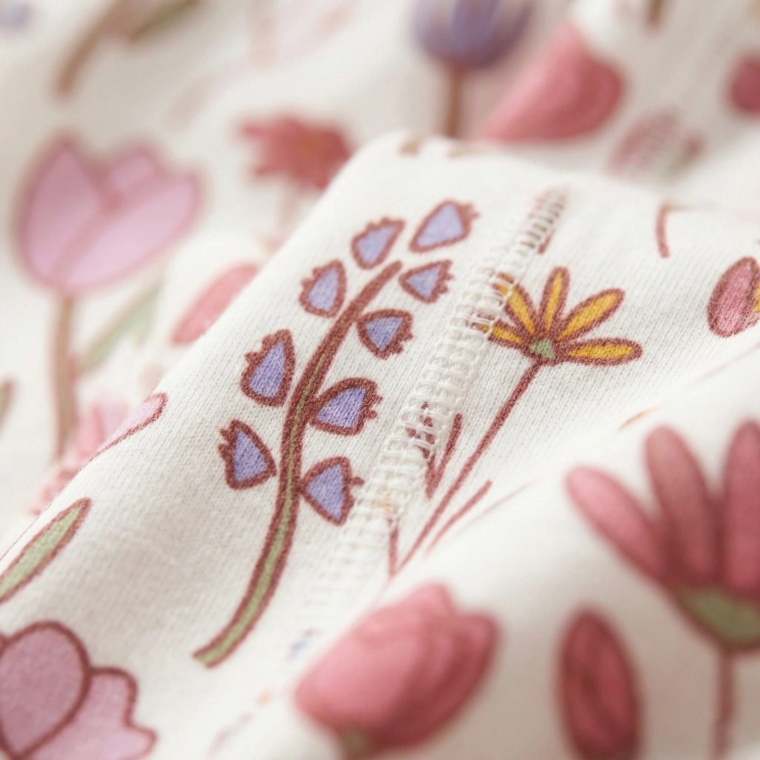 Leggings - Floral White and Pink