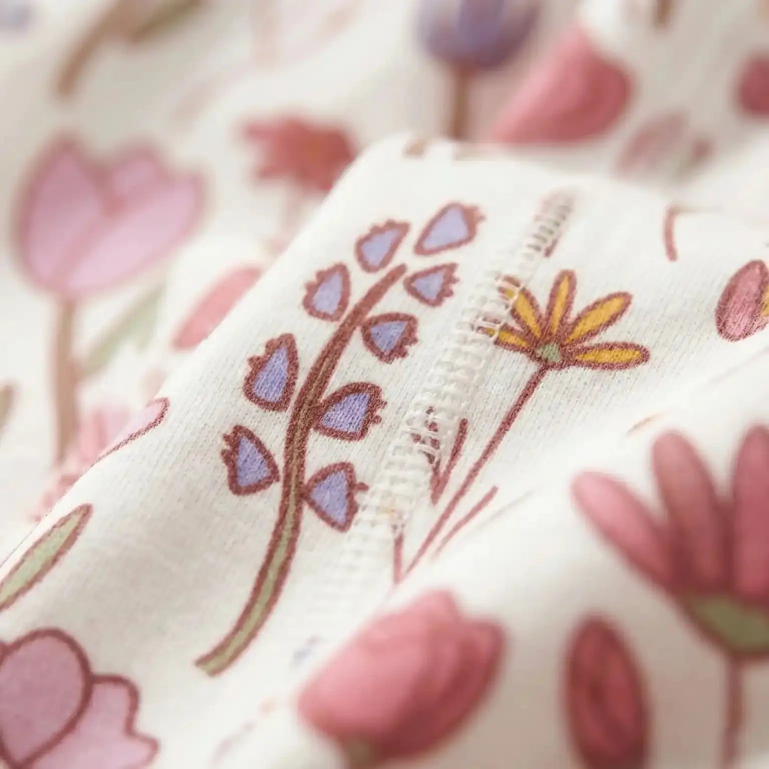 Leggings - Floral White and Pink