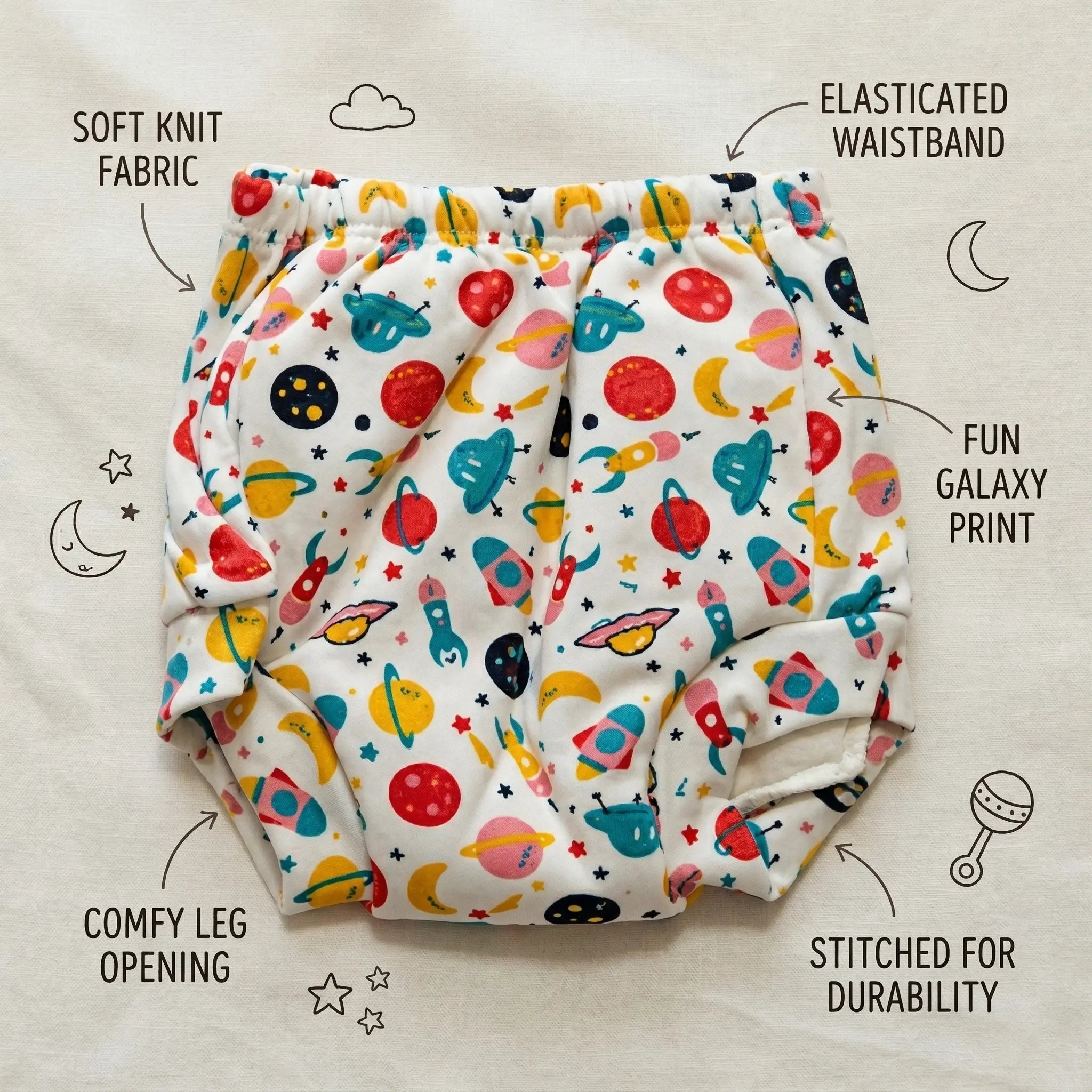 Padded Underwear (Set of 3)