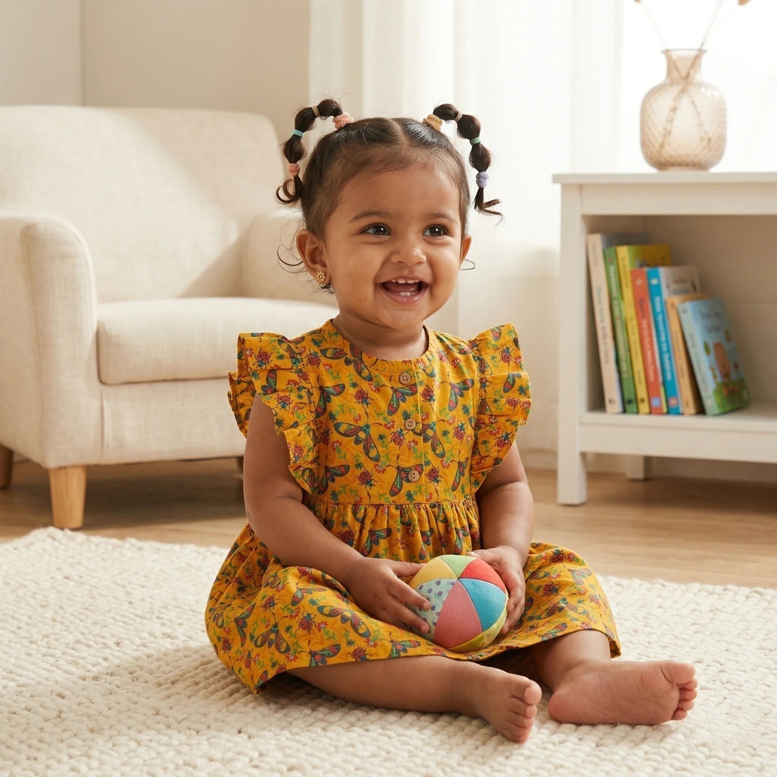 Cherry Chatter Ruffle Frock