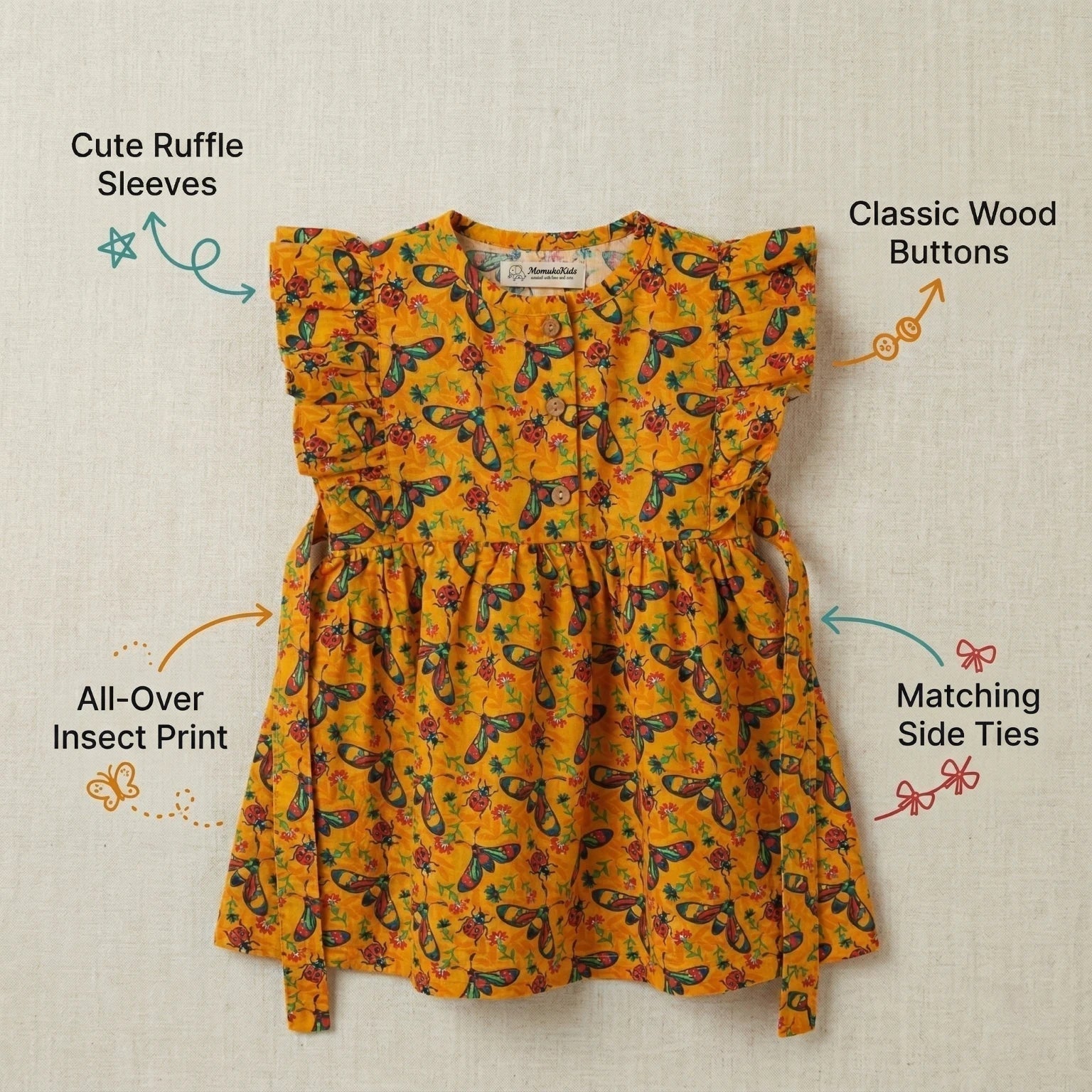 Cherry Chatter Ruffle Frock