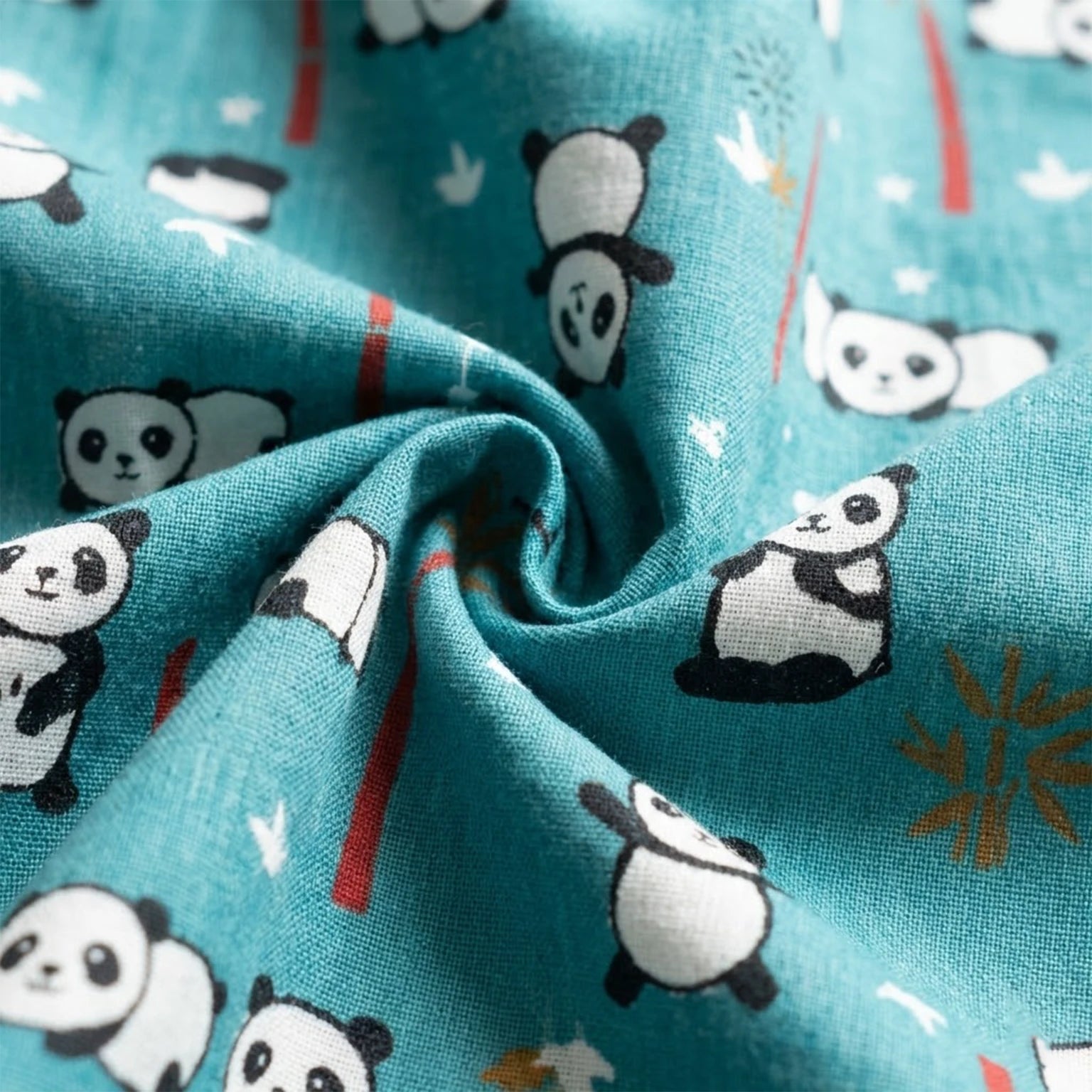 Round Neck Jhabhla - Panda Print