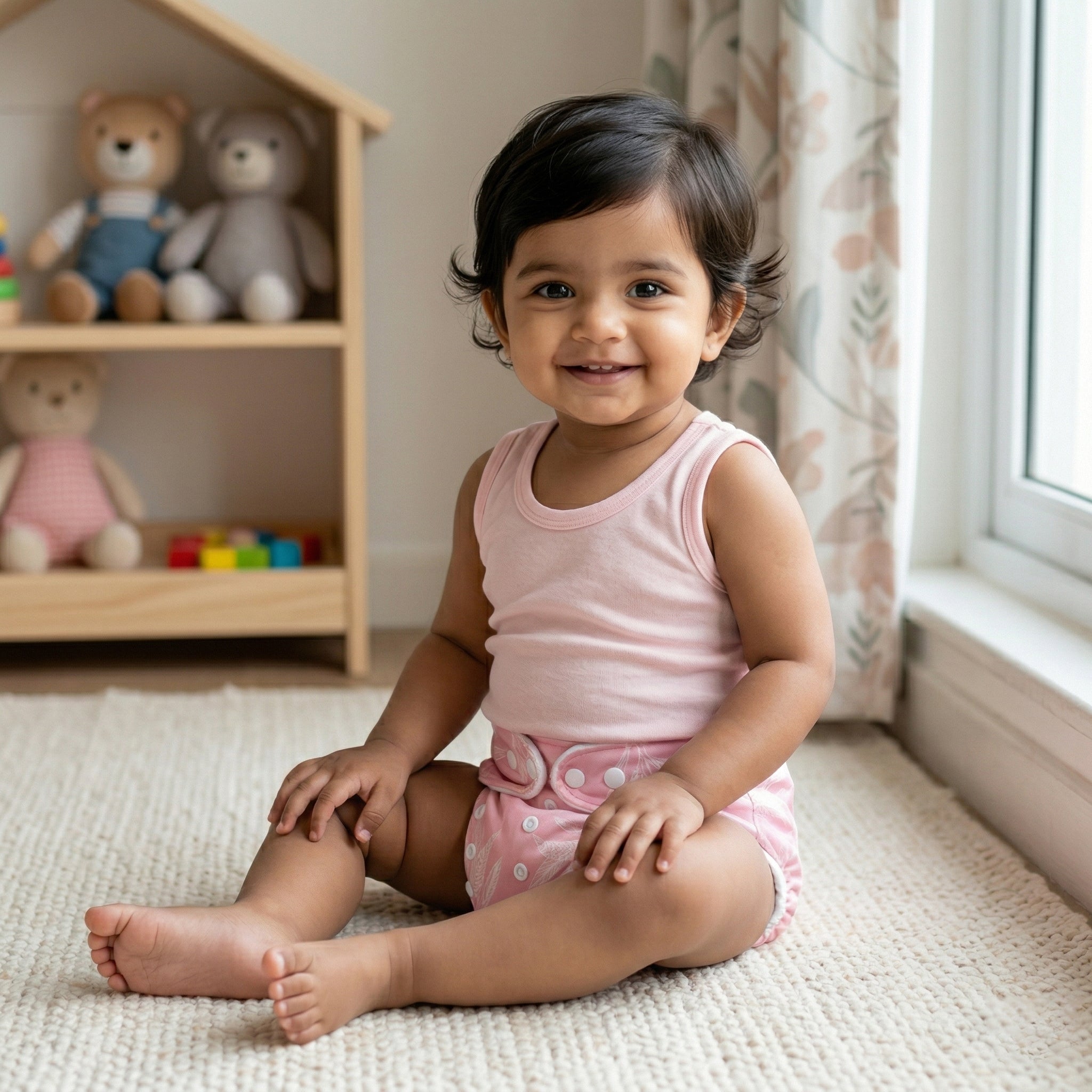Cloth Diaper With 6 Layer Insert Pad