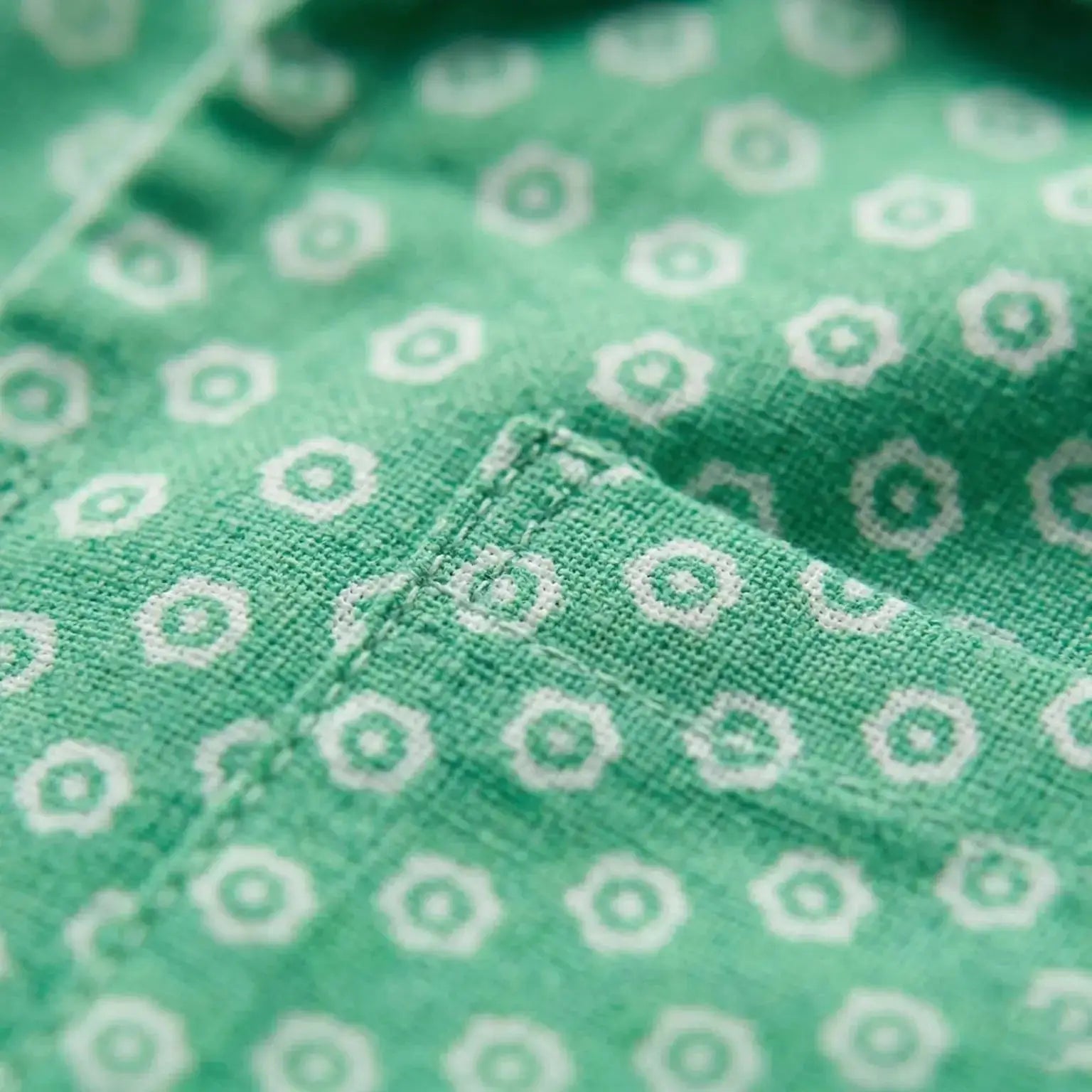 Green Print Full Sleeve Night Suit