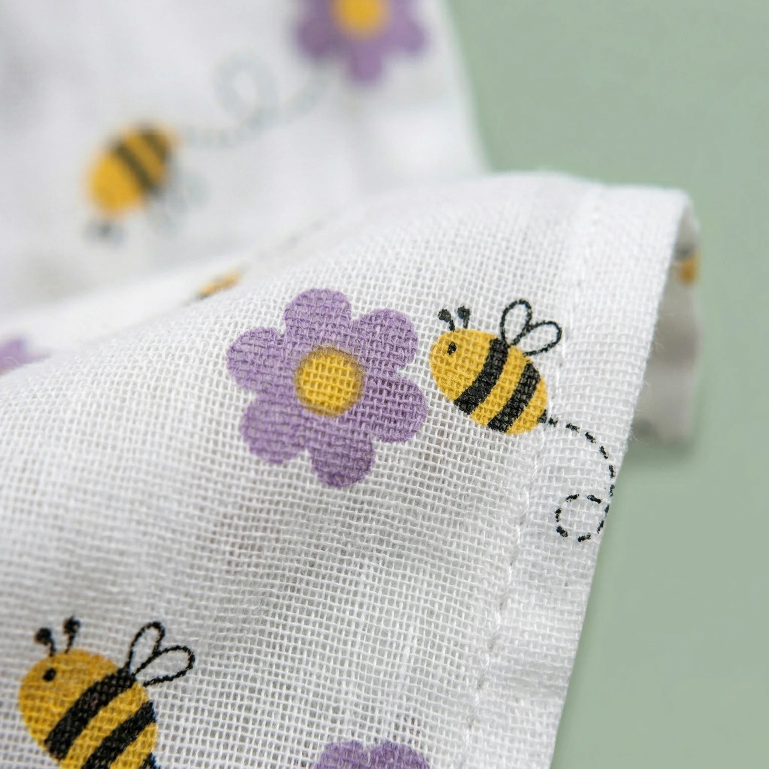 Honey Bee – Collared Muslin Night Suit
