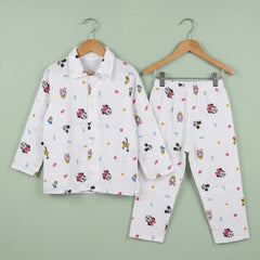 Mickey – Collared Muslin Night Suit Momuko Kids
