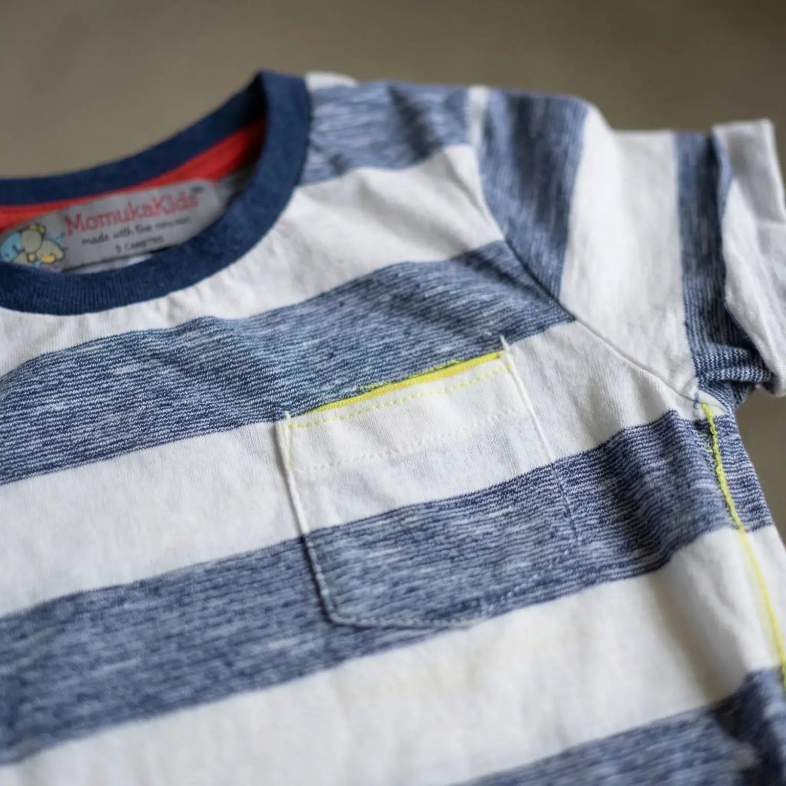 Horizontal Stripes Half Sleeve T-shirt Momuko Kids