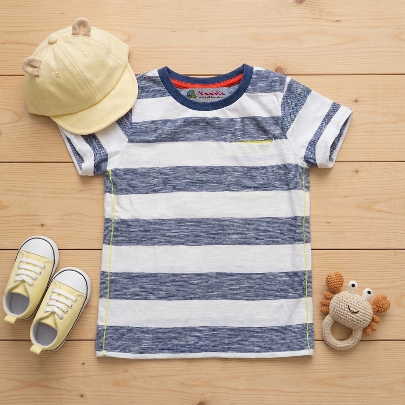 Horizontal Stripes Half Sleeve T-shirt