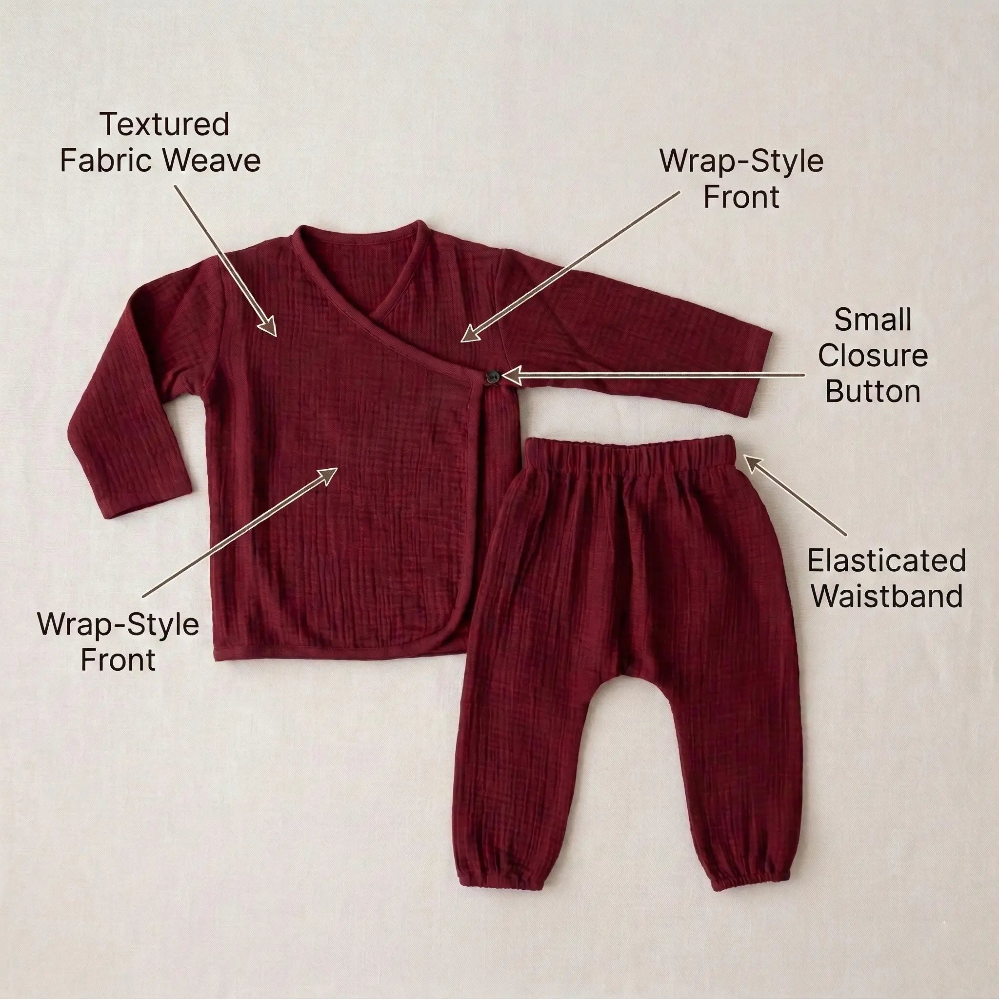 Full Sleeve Angarakha with Pants Momuko Kids