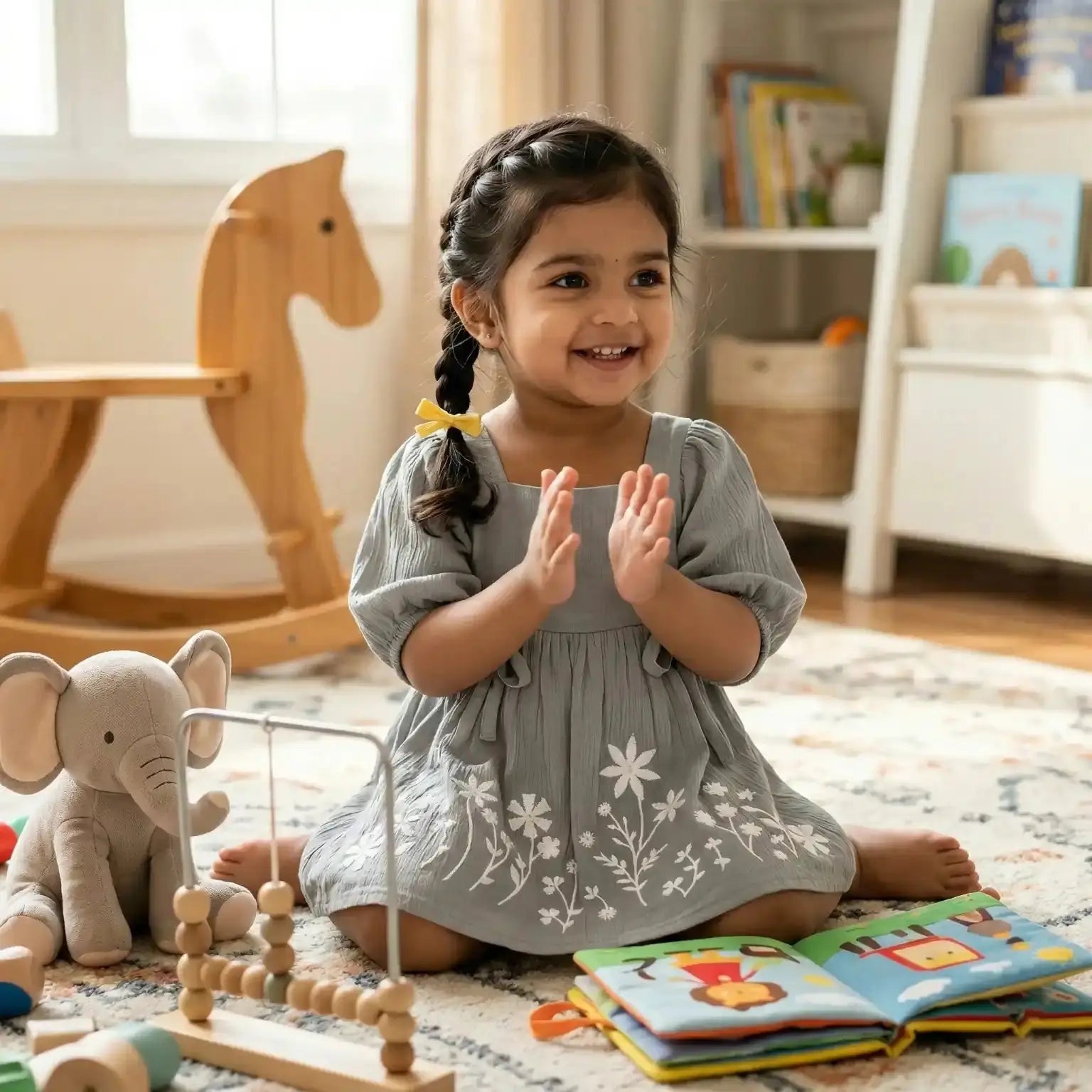 Embroidered Frock Momuko Kids