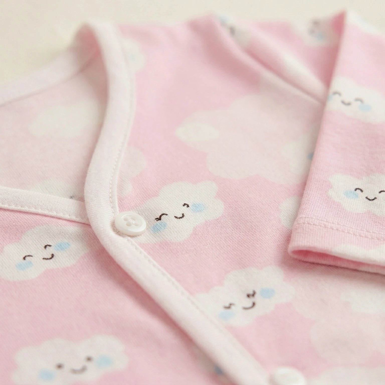 Pink Cloud – Full Sleeve Muslin Night Suit