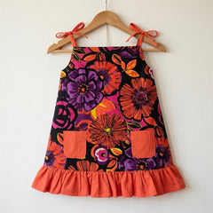 Rust Orange Pillow Dress Momuko Kids