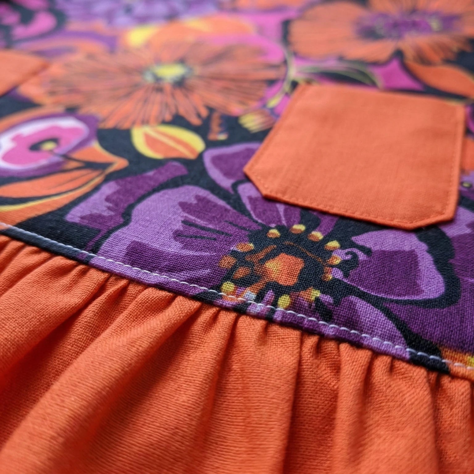 Rust Orange Pillow Dress