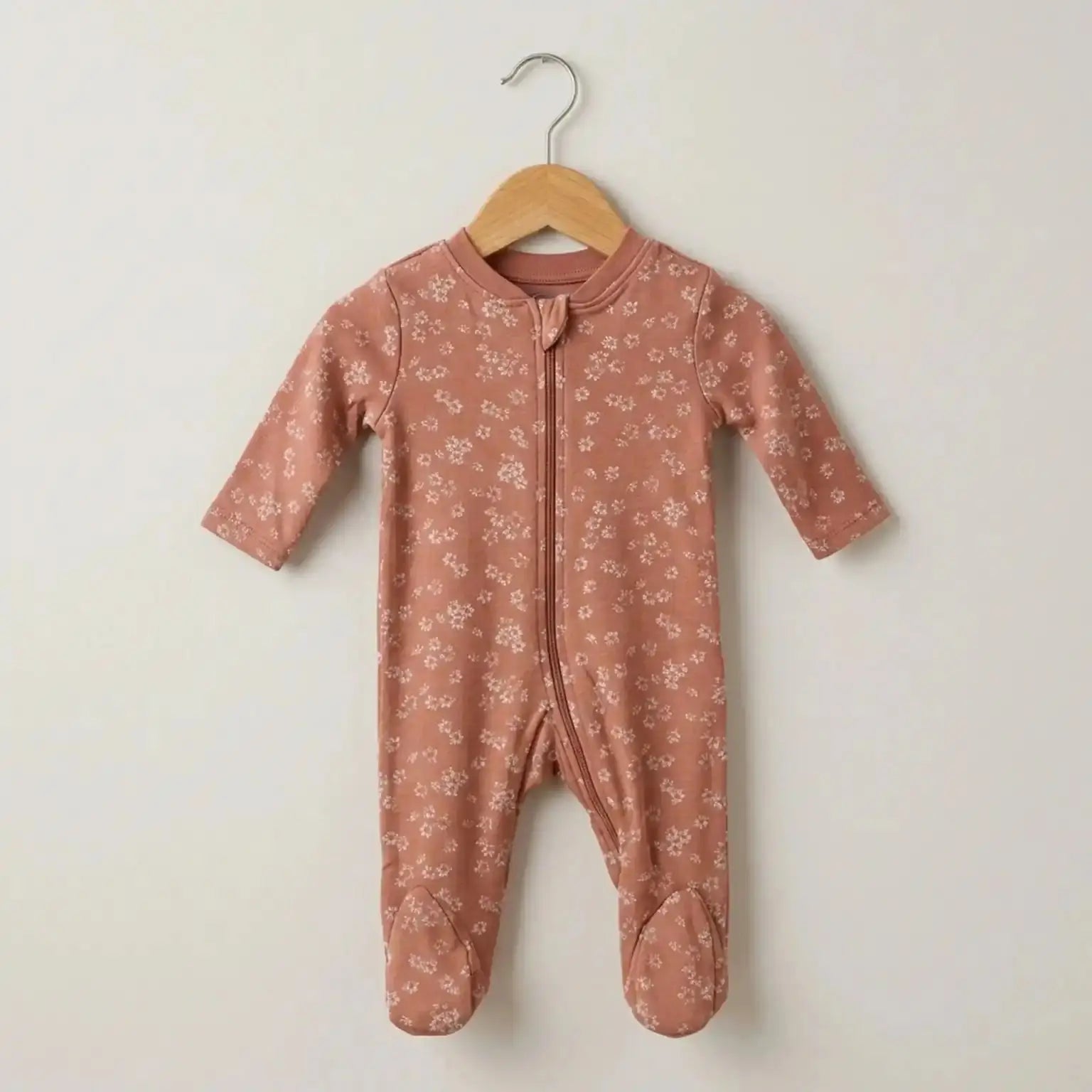 Burnt Orange Printed Overalls