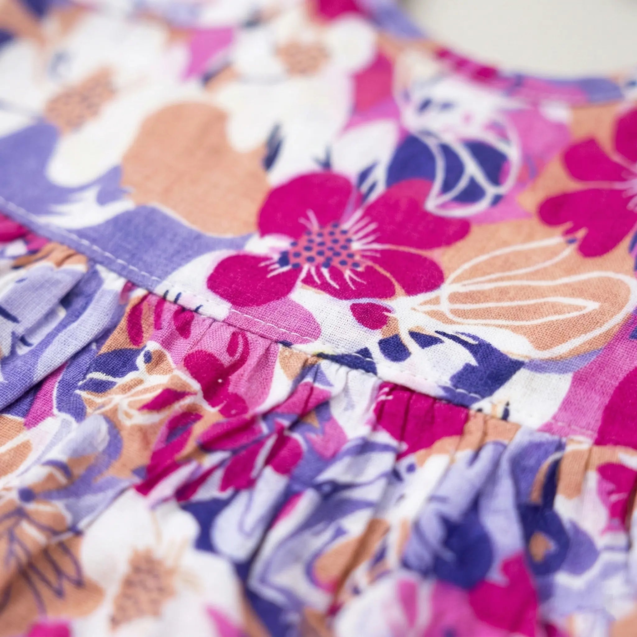 Shoulder Tie Frock - Floral Print