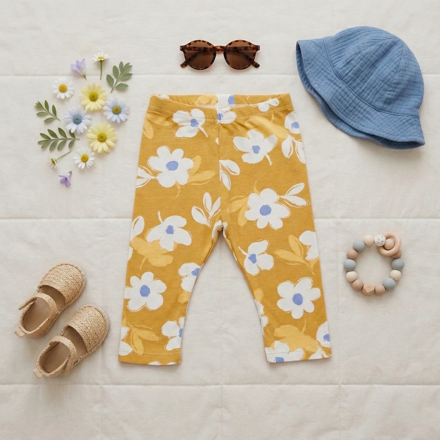 Leggings - Yellow Floral