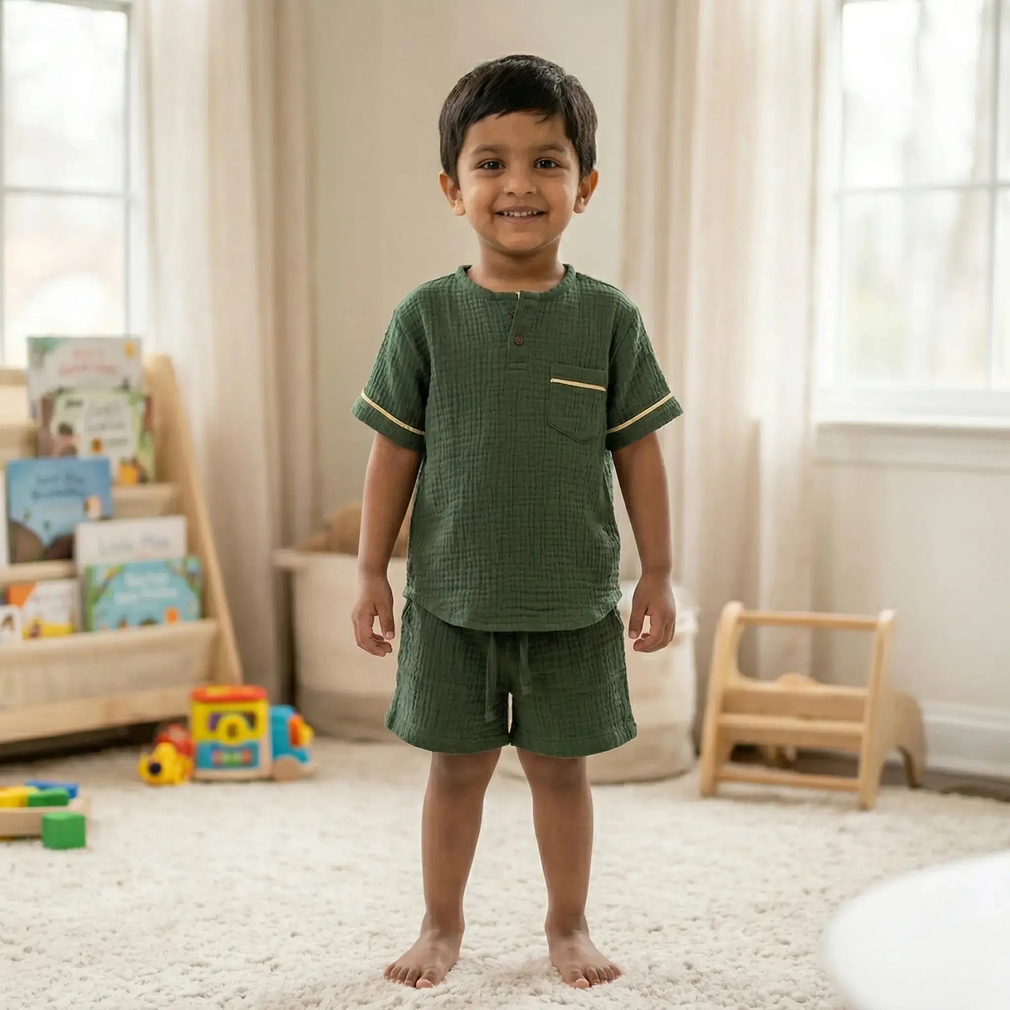 Short Kurta Shirt with Shorts Momuko Kids