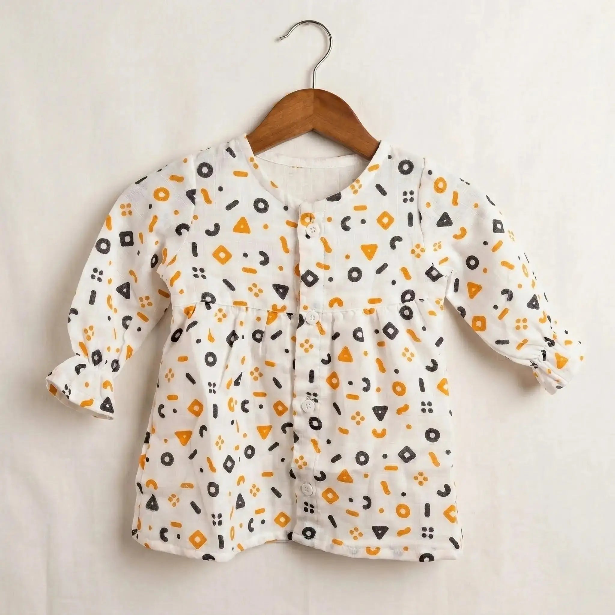 Full Sleeve Muslin Frock (Set of 3) Momuko Kids